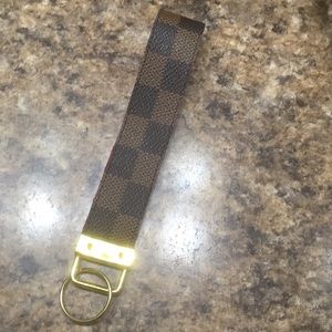 Louis Vuitton keychain. Refurbished from authentic